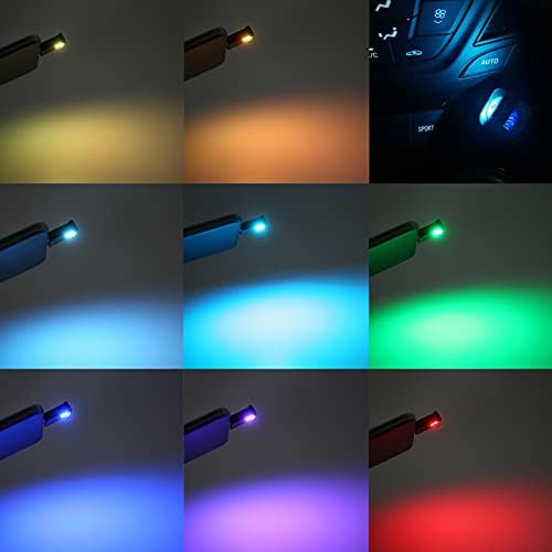 Mini USB LED svjetlo, 5V USB LED ambijentalna unutrašnja svjetlost 8 boja Prijenosna RGB dinamička