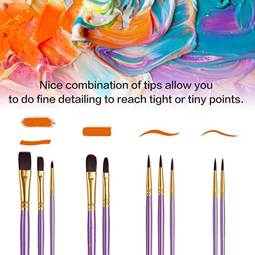 Bobisuka Professional Paleta boja za lice, 24 boje Bojelska slika SFX komplet za šminkanje + 10pcs Ljubičastim