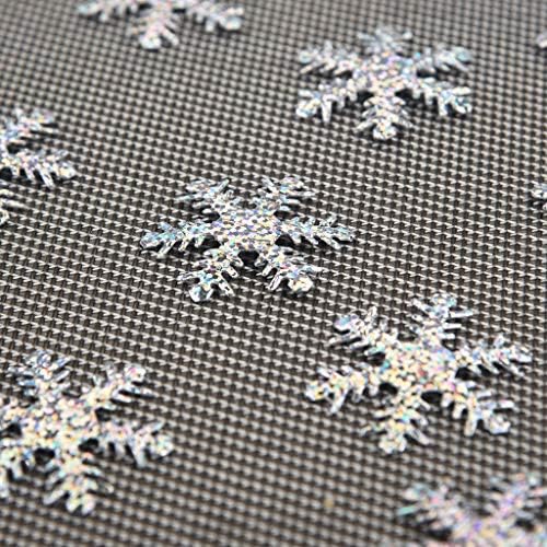 Balsam Garland Božićni srebrni snježni pahuljica zlato 4cm tkanina Božićni ukras 100pc Confetti Domaći dekor vijenac Božić