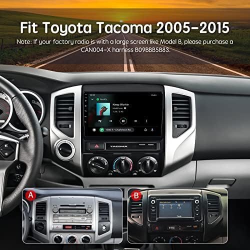 Wireless Apple Car Play Radio, viabecs automatsko screen STEREO 6GB 128GB za Toyota Tacoma 2005-2015 Android Auto glavna jedinica Podrška Bluetooth5.0, 48EQ DSP, SWC, 2.4G / 5G WiFi, GPS navigacija