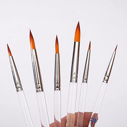 FKSDHDG 6 kom. Postavite vodene kolorske četkice prozirna držač olovke najlonska olovka za boju za kosu za crtanje slikarskog kruga