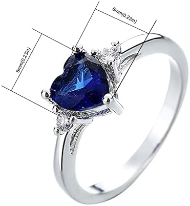 Angažman okrugli rez Zirkoni Žene teen djevojke Estetic zapadnih nakita vjenčani prstenovi nakit prstenovi