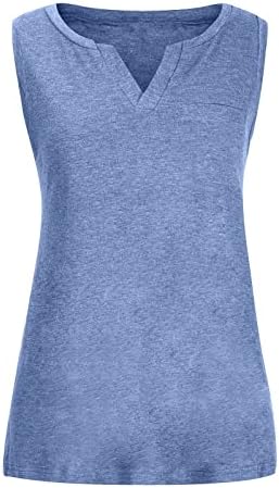 Charella Teen Girl Avelesiless prsluk za mršavljenje Bluze prsluci Pljusak izrez Spandex Brunch Cami Tank Basic Vest J3