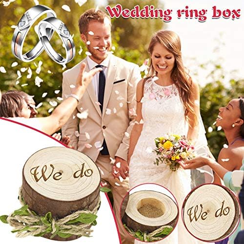 Kutija za pohranu Par Prijedlog okvira sa pločama Drveni kreativni poklon kutija za vjenčanje zvona i