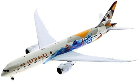 Jc krila Etihad Airways odaberite američku Livreju B787-9 A6-BLC 1?Unaprijed izgrađen Model aviona DIECAST 200