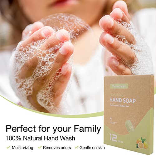 Pjenjenje sapuna za ruke Tablet Refills-12 pakovanje čini 96 fl oz - Lemon mirisne tablete za ručno pranje sapuna
