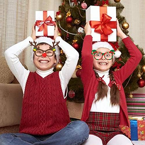 HOWAF 27 komada Božićne papirne čaše, Sretan Božić naočare za djecu sa Santa klauzulom snjegović