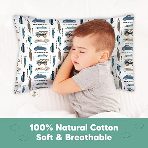Keababies Toddler jastučnica za jastuk od 13x18 - organski tadler jastučni jastuk za dječak, djeca -