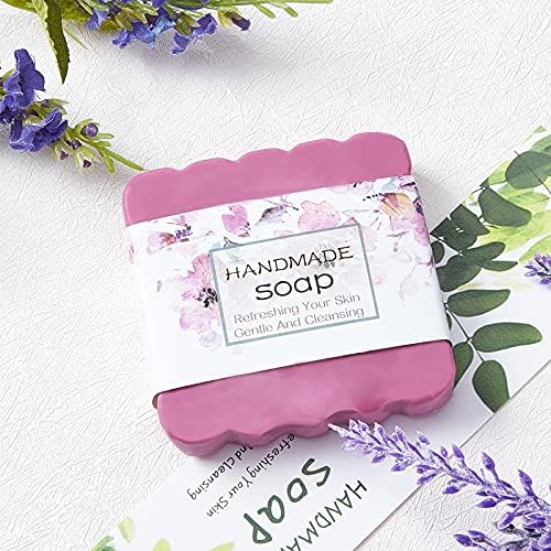 Ahandmaker SOAP WRAMPER, 60 kom 12 stilova ručno izrađene kartonske kartice sapuna, sapun papir sapune
