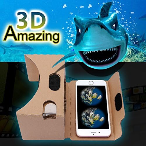 Google Cardboard, Topmaxions 3D VR virtuelna stvarnost DIY VR slušalice za 3D filmove i igre kompatibilne