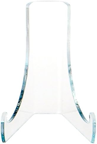 Plymor Clear Akril ravna leđa Relaci sa dubokim ledicama za podršku, 7,5 H x 6.375 Š x 6,25 D